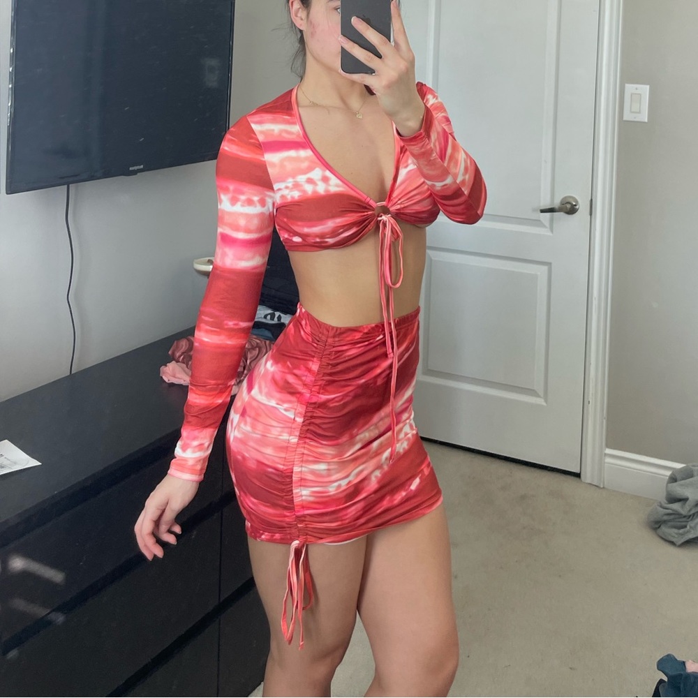 Pink dress set